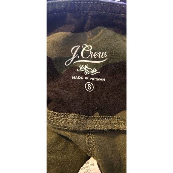 J Crew Size Small Womens 7/8 Leggings Athletic Pants Green Camo - Picture 3 of 5